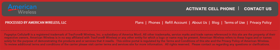 Pageplus Activation Footer